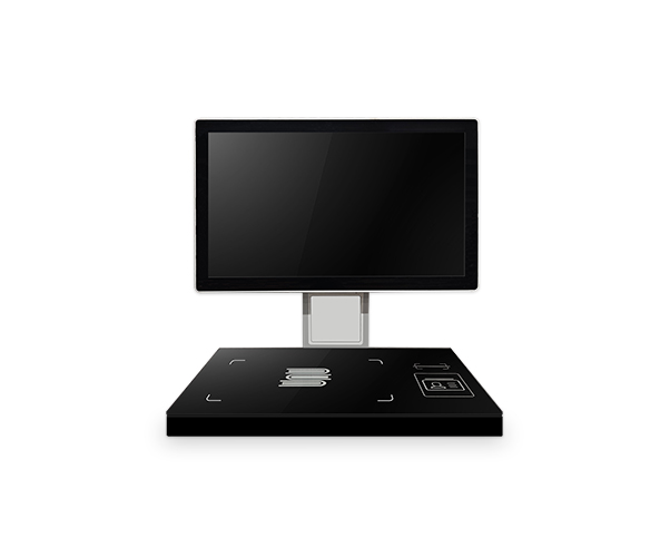 RFID Tagged Books Borrow / Return Self Service Kiosk Built In RFID Reader For Library