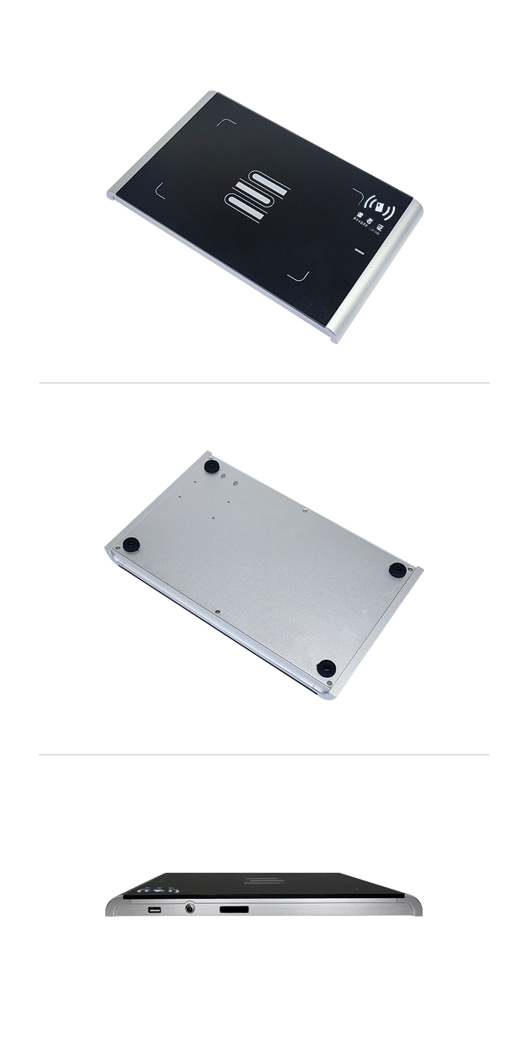 Adjustable RF Power Integrated RFID Pad Reader , Lightweight 13.56 MHz RFID Reader Writer