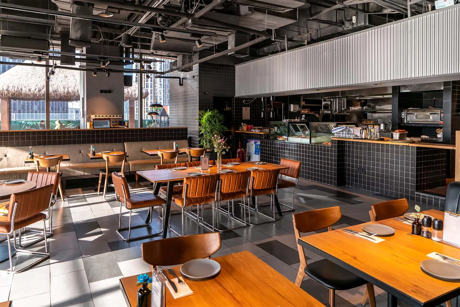 Modern Restaurant Dining Area